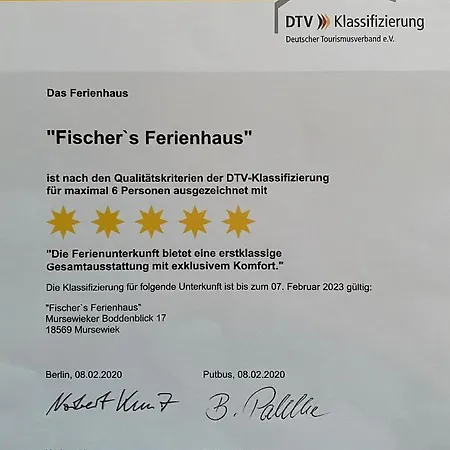 Fischer's Ruegen Mit Sauna Und Kamin Дом отдыха *
